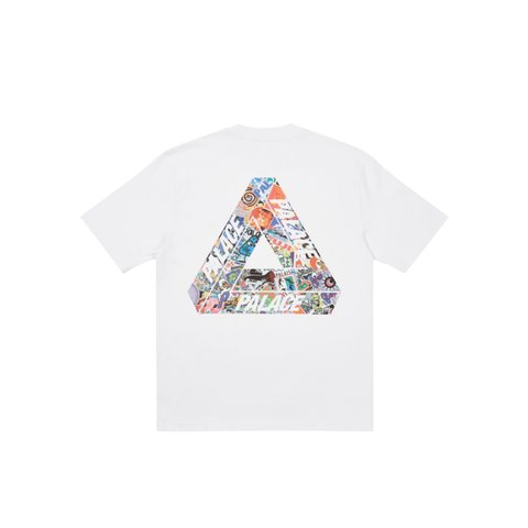 Palace TRI-STICKER PACK T-SHIRT WHITE - Colorway