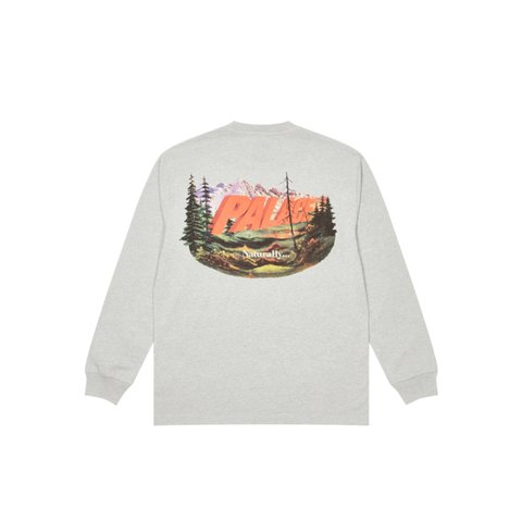 Palace CHAPPING LONGSLEEVE GREY MARL - Colorway