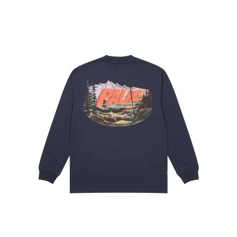 Palace CHAPPING LONGSLEEVE NAVY - Colorway