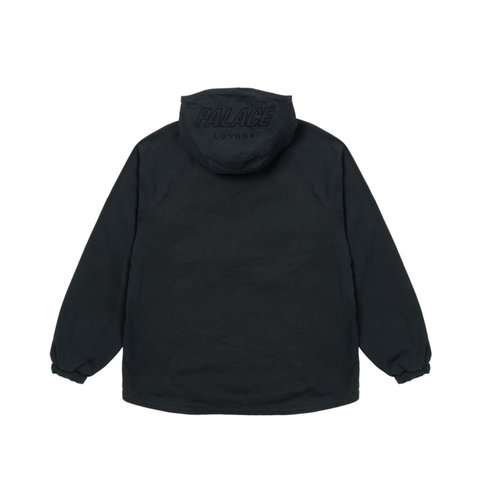 Palace WASHED COTTON HOODED JACKET BLACK - Colorway