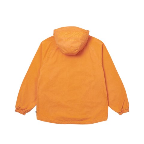 Palace WASHED COTTON HOODED JACKET ORANGE - Colorway