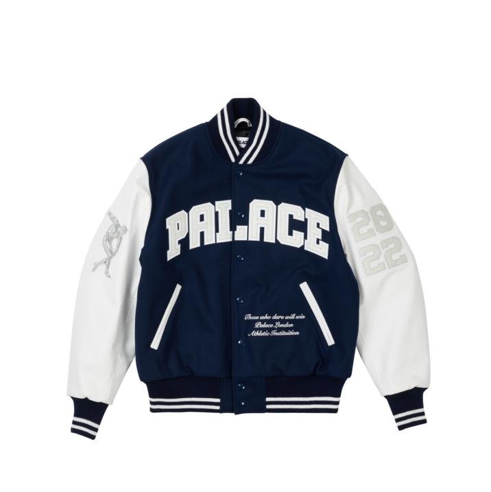 GREEK VARSITY JACKET BLUE