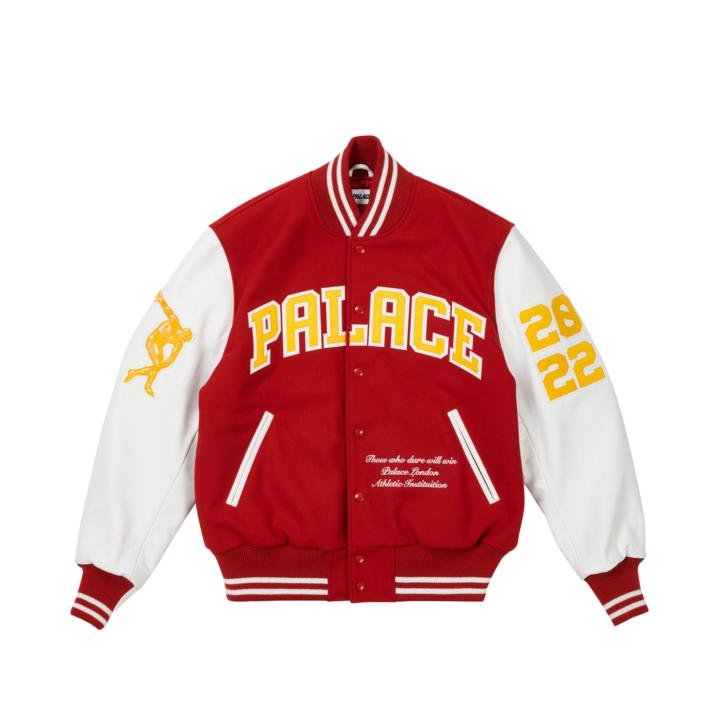 GREEK VARSITY JACKET RED