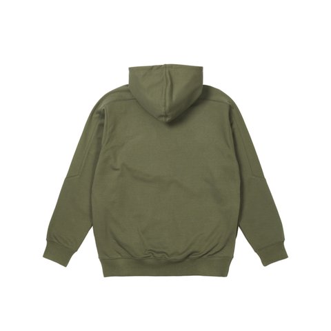 Palace SLANT 1/4 ZIP HOOD GREEN - Colorway