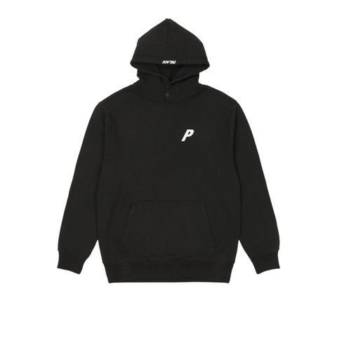 Palace DOUBLE POPPER P HOOD BLACK - Colorway