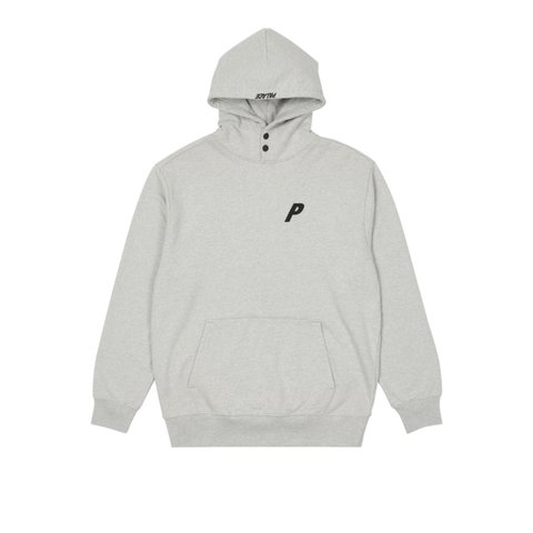 Palace DOUBLE POPPER P HOOD GREY MARL - Colorway