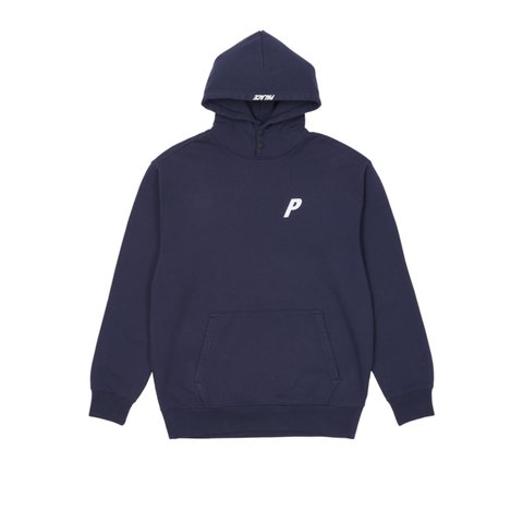 Palace DOUBLE POPPER P HOOD NAVY - Colorway
