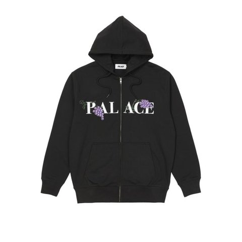 GRAPE ZIP HOOD BLACK