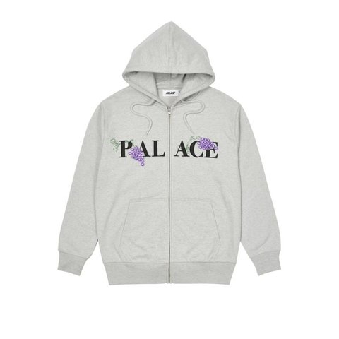 GRAPE ZIP HOOD GREY MARL