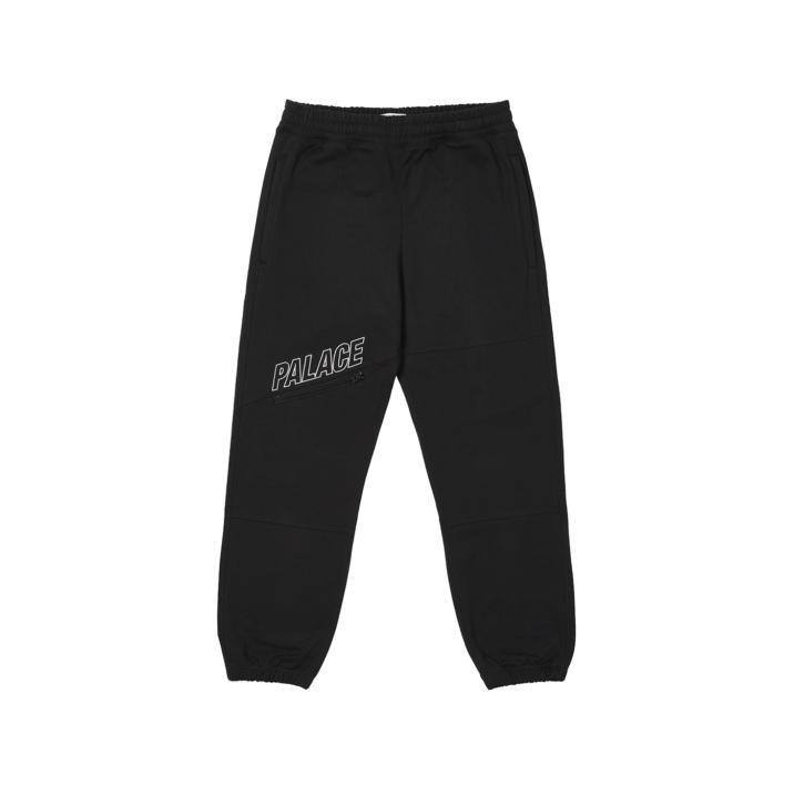 SLANT ZIP JOGGER BLACK