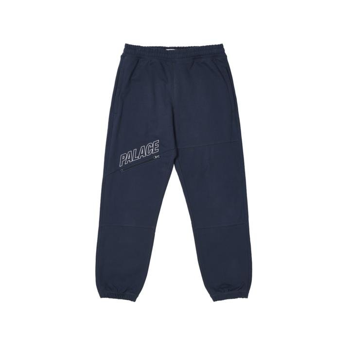 SLANT ZIP JOGGER BLUE