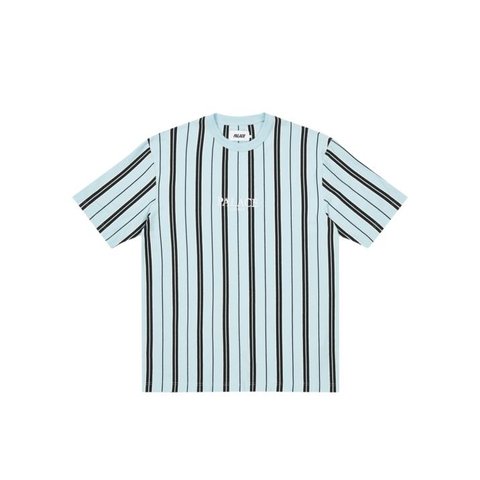 VERTICAL STRIPE T-SHIRT LIGHT BLUE