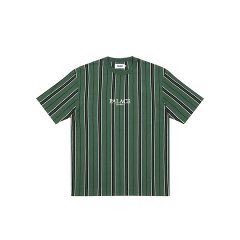 VERTICAL STRIPE T-SHIRT GREEN