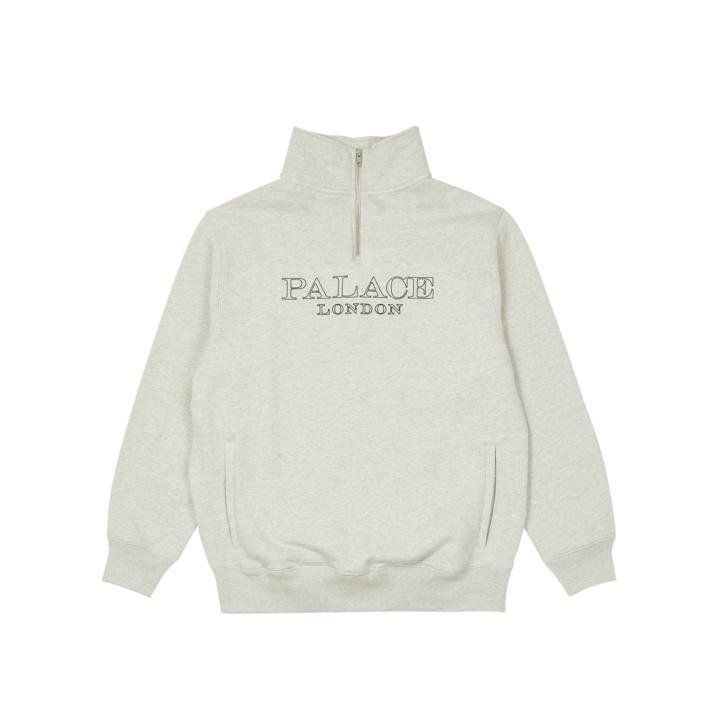 1/4 ZIP FUNNEL GREY MARL