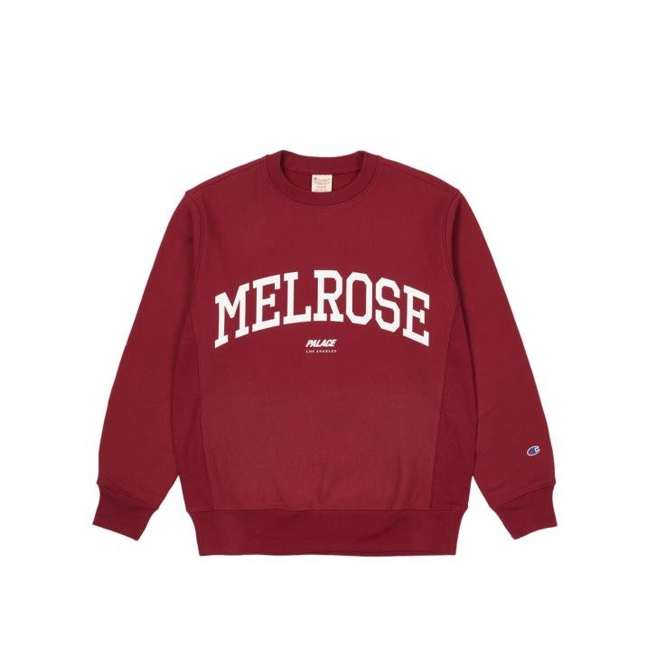 PALACE CHAMPION SHOP CREW LOS ANGELES BURGUNDY