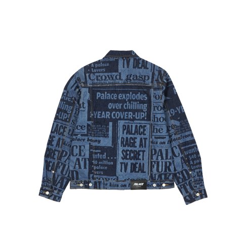 Palace TABLOID DENIM JACKET BLUE - Colorway
