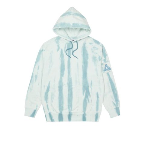 ZEBRA TIE DYE HOOD TEAL
