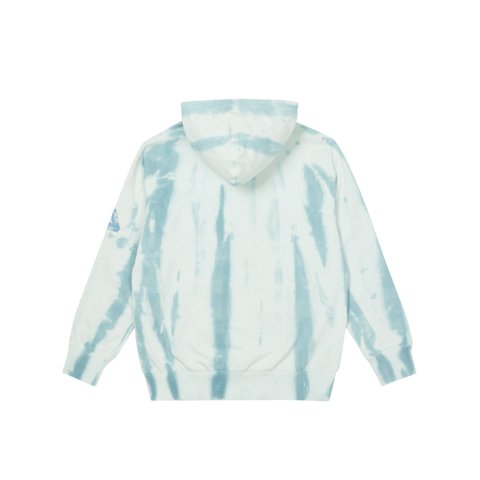 Palace ZEBRA TIE DYE HOOD TEAL - Colorway
