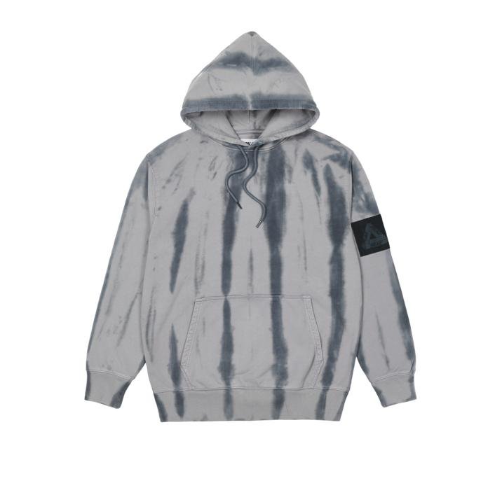 ZEBRA TIE DYE HOOD BLACK