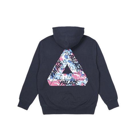 Palace TRI-DIGI HOOD NAVY - Colorway