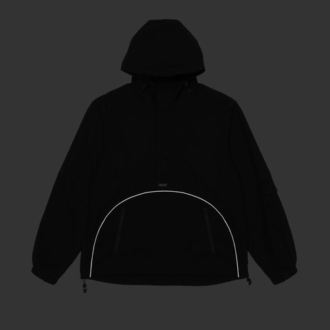 Palace DEFLECTOR 1/2 ZIP JACKET BLACK - Colorway