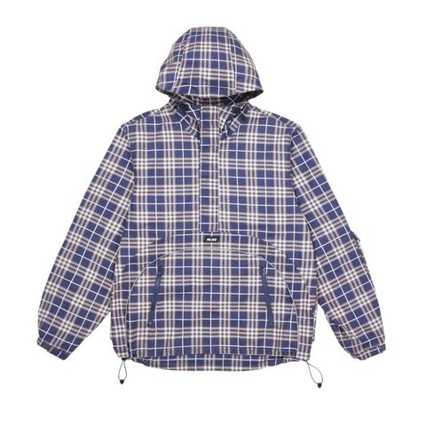 DEFLECTOR 1/2 ZIP JACKET NAVY CHECK