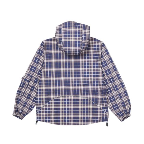 Palace DEFLECTOR 1/2 ZIP JACKET NAVY CHECK - Colorway