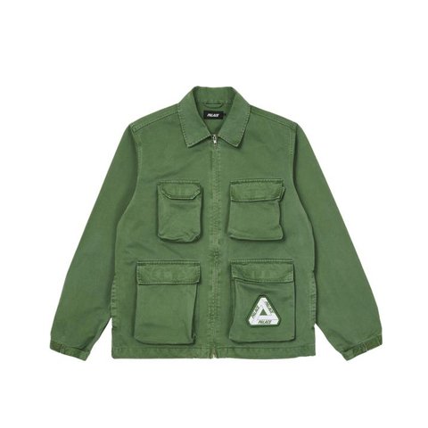 GARMENT DYED JACKET OLIVE
