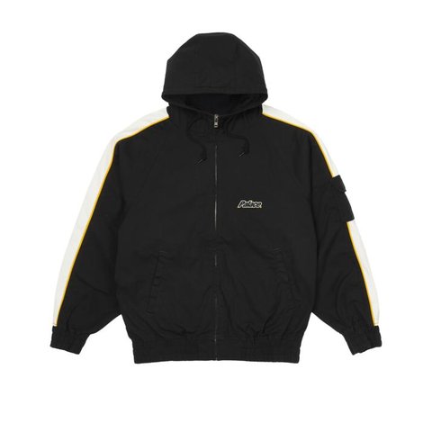 LOWERCASE HOODED COTTON JACKET BLACK / WHITE