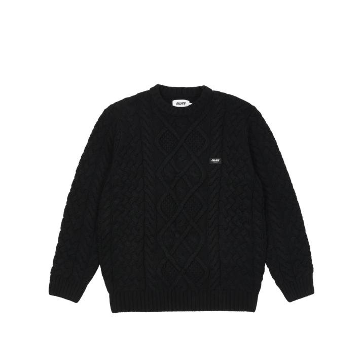 CABLE KNIT BLACK