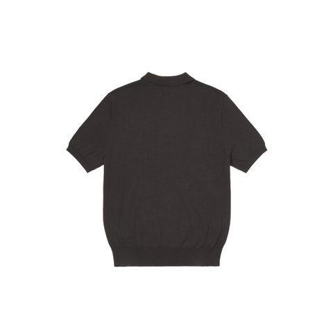 Palace INTARSIA FONT POLO BLACK - Colorway