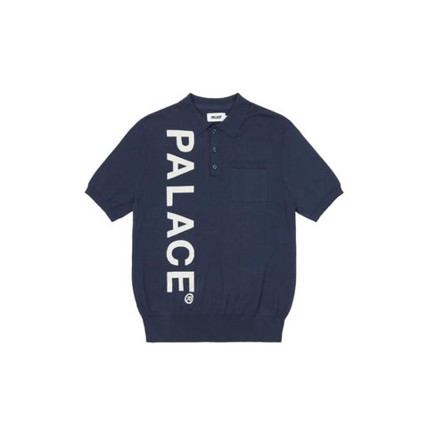 INTARSIA FONT POLO NAVY