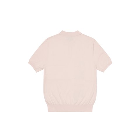 Palace INTARSIA FONT POLO PINK - Colorway