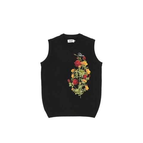 ROSE KNIT VEST BLACK
