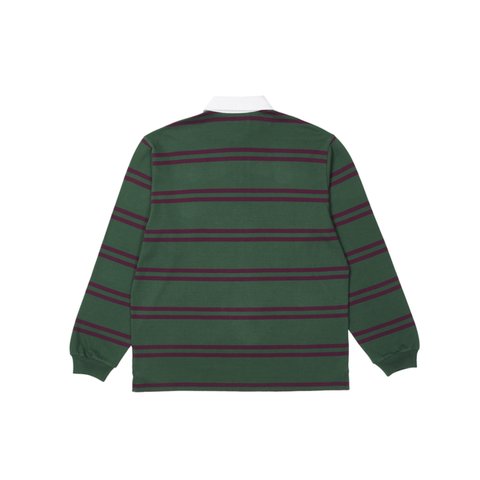 Palace STRIPE RUGBY GREEN / PURPLE - Colorway