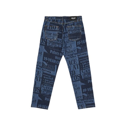 Palace TABLOID DENIM JEAN BLUE - Colorway