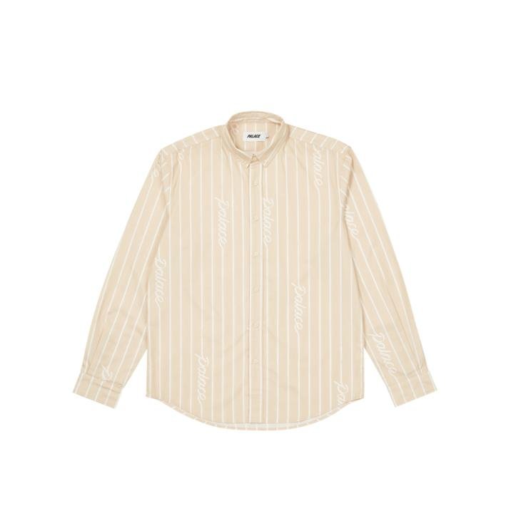 HAND STRIPE SHIRT TAN