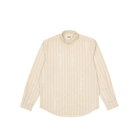 HAND STRIPE SHIRT TAN