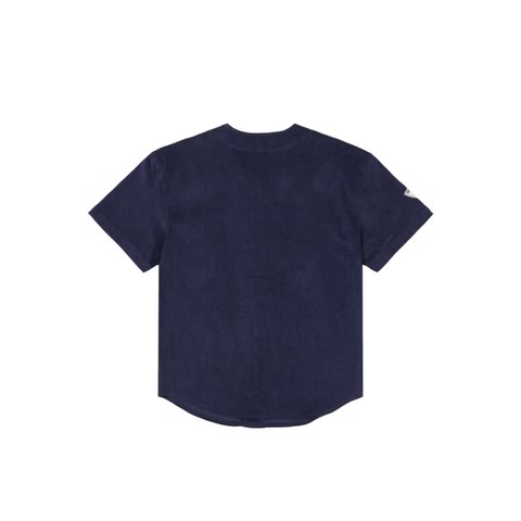 Palace CORD BASEBALL JERSEY NAVY - Colorway