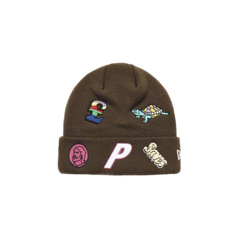 PALACE NEW ERA JESUS BEANIE BROWN