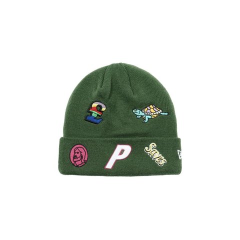 PALACE NEW ERA JESUS BEANIE GREEN