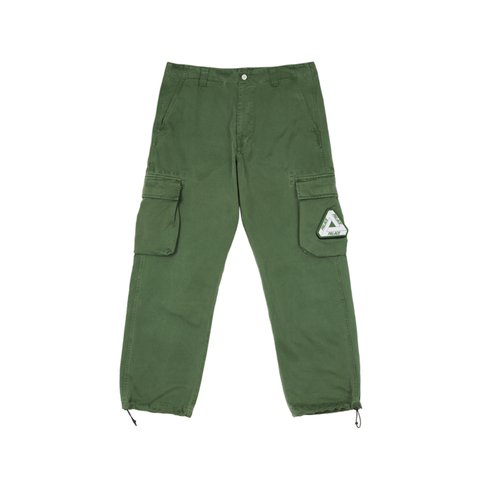 Palace GARMENT DYED CARGO TROUSERS OLIVE - Colorway