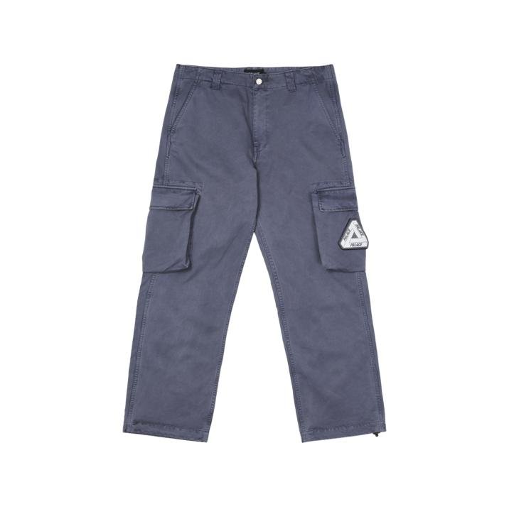 GARMENT DYED CARGO TROUSERS GREY