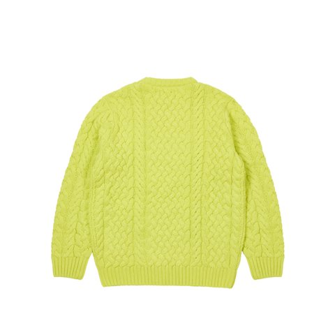 Palace CABLE KNIT NEON GREEN - Colorway