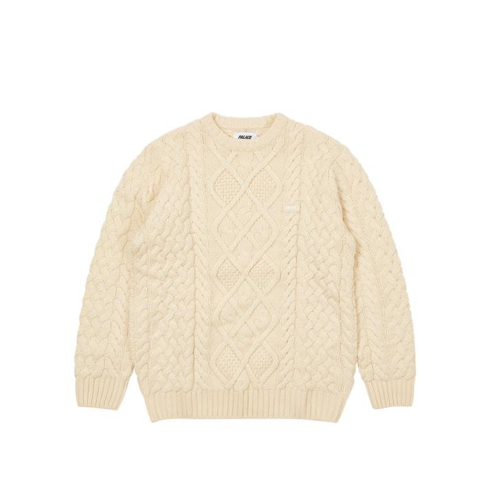 CABLE KNIT ECRU