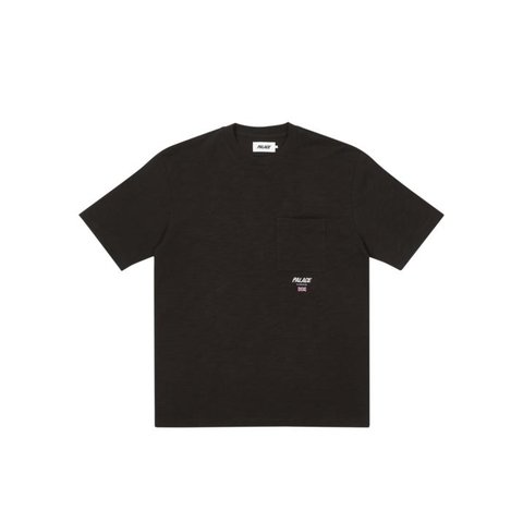 SLUB SQUARE POCKET T-SHIRT BLACK