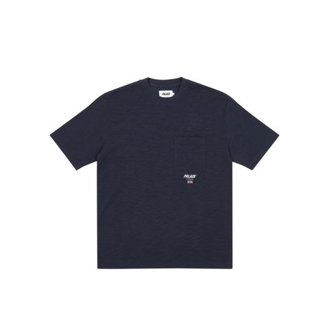 SLUB SQUARE POCKET T-SHIRT NAVY