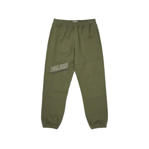 SLANT ZIP JOGGER GREEN