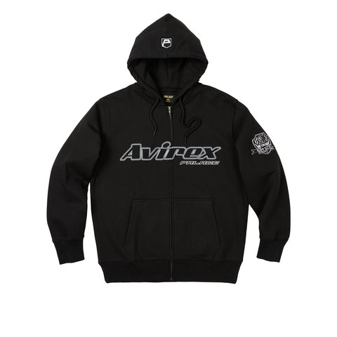 Palace PALACE AVIREX ZIP HOOD BLACK - €168.00