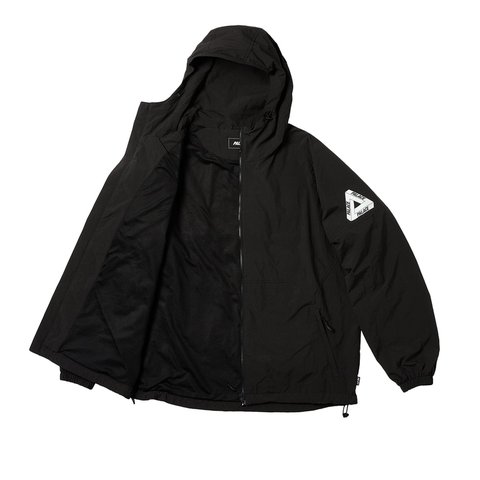 Palace HOODED SHELLER JACKET BLACK - Colorway